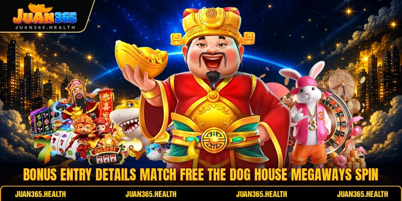 Bonus entry details match free The Dog House Megaways spin