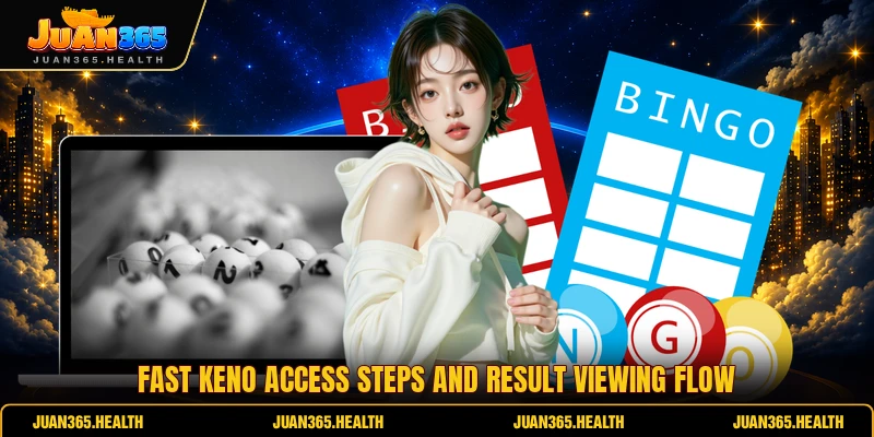 Fast Keno access steps and result viewing flow