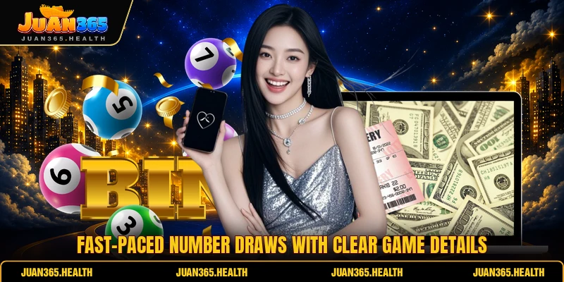 Fast-paced number draws with clear game details