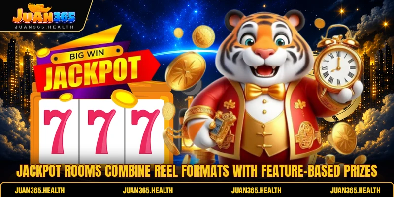 Jackpot rooms combine reel formats with feature-based prizes