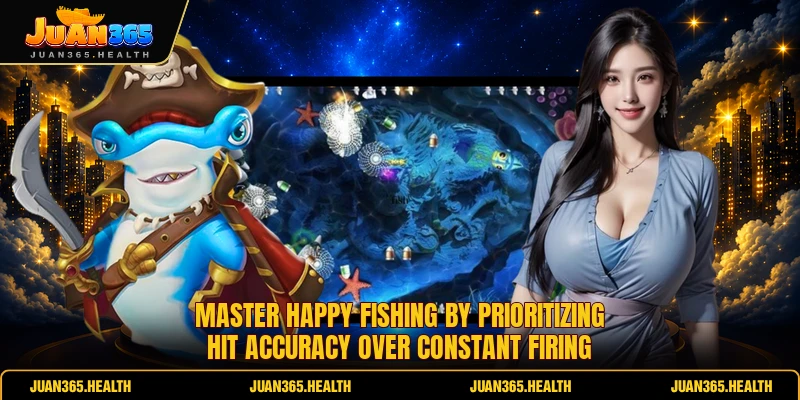 Master Happy Fishing by prioritizing hit accuracy over constant firing 