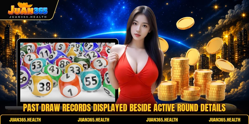 Past draw records displayed beside active round details