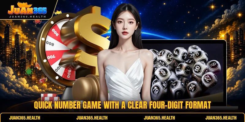 Quick number game with a clear four-digit format