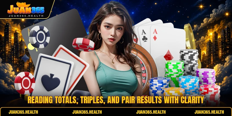 Reading totals, triples, and pair results with clarity