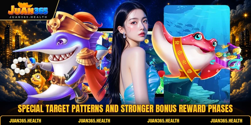 Special target patterns and stronger bonus reward phases