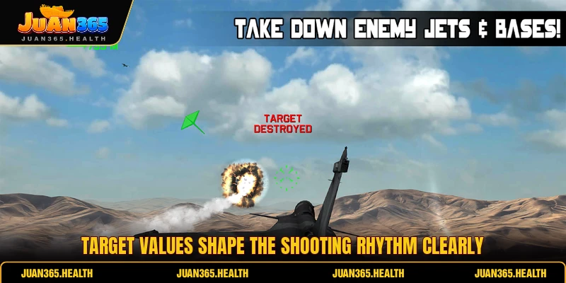 Target values shape the shooting rhythm clearly